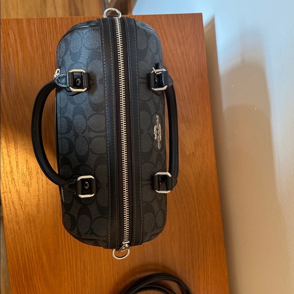 Coach Rowan Satchel Bag New Graphite - Picture 5 of 12